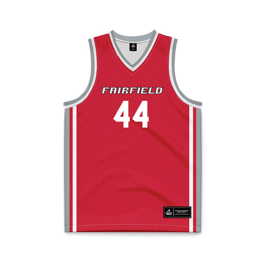 Fairfield - NCAA Men's Basketball : Declan Wucherpfennig - Red Basketball Jersey-0