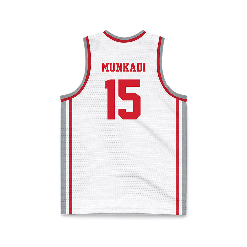 Fairfield - NCAA Men's Basketball : Isaac Munkadi - White Basketball Jersey-1