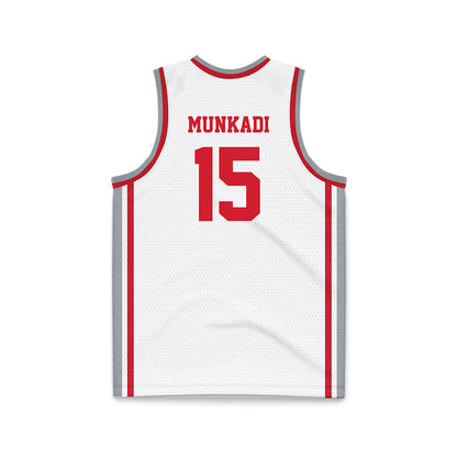 Fairfield - NCAA Men's Basketball : Isaac Munkadi - White Basketball Jersey-1