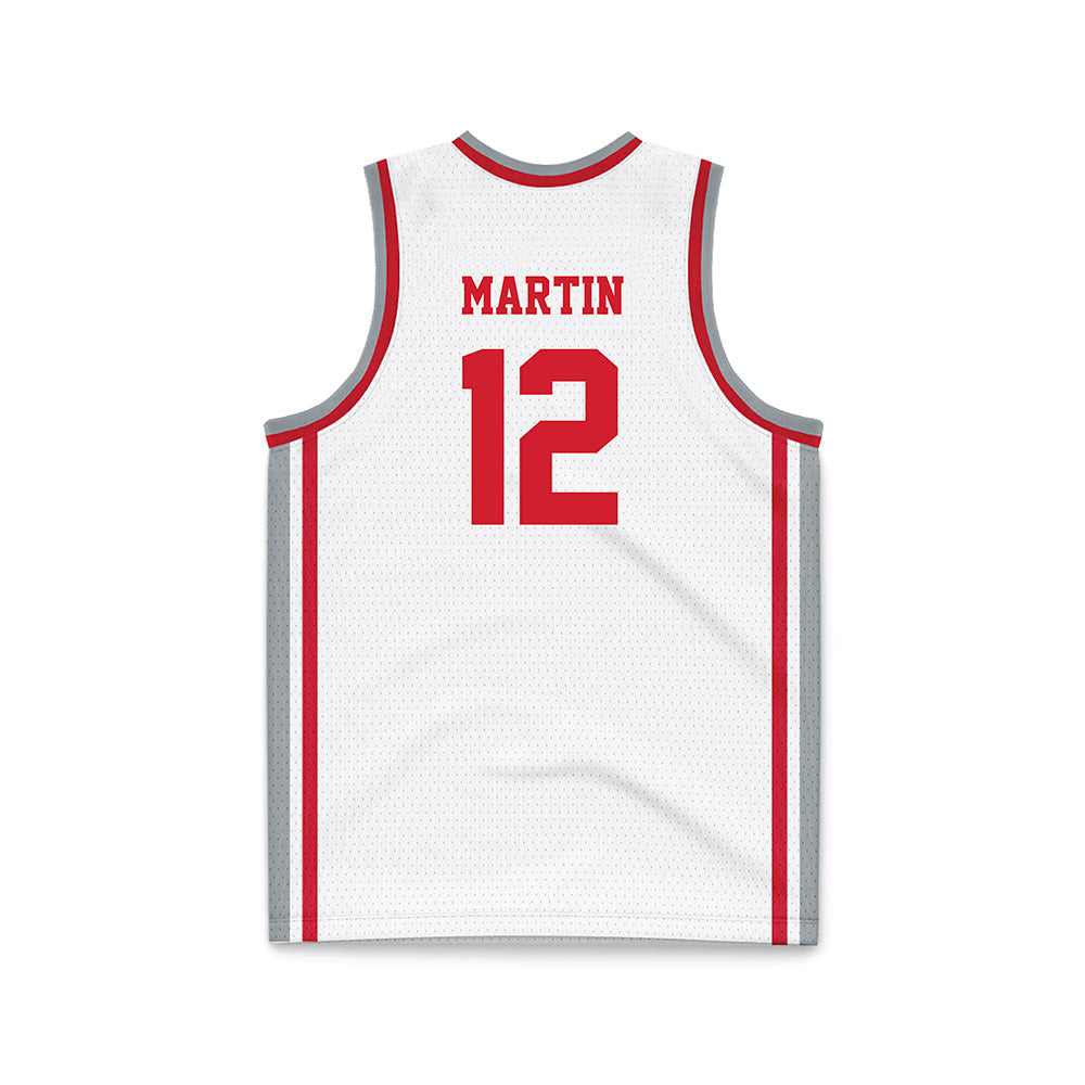 Fairfield - NCAA Men's Basketball : Qadir Martin - White Basketball Jersey-1