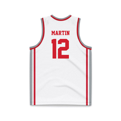 Fairfield - NCAA Men's Basketball : Qadir Martin - White Basketball Jersey-1