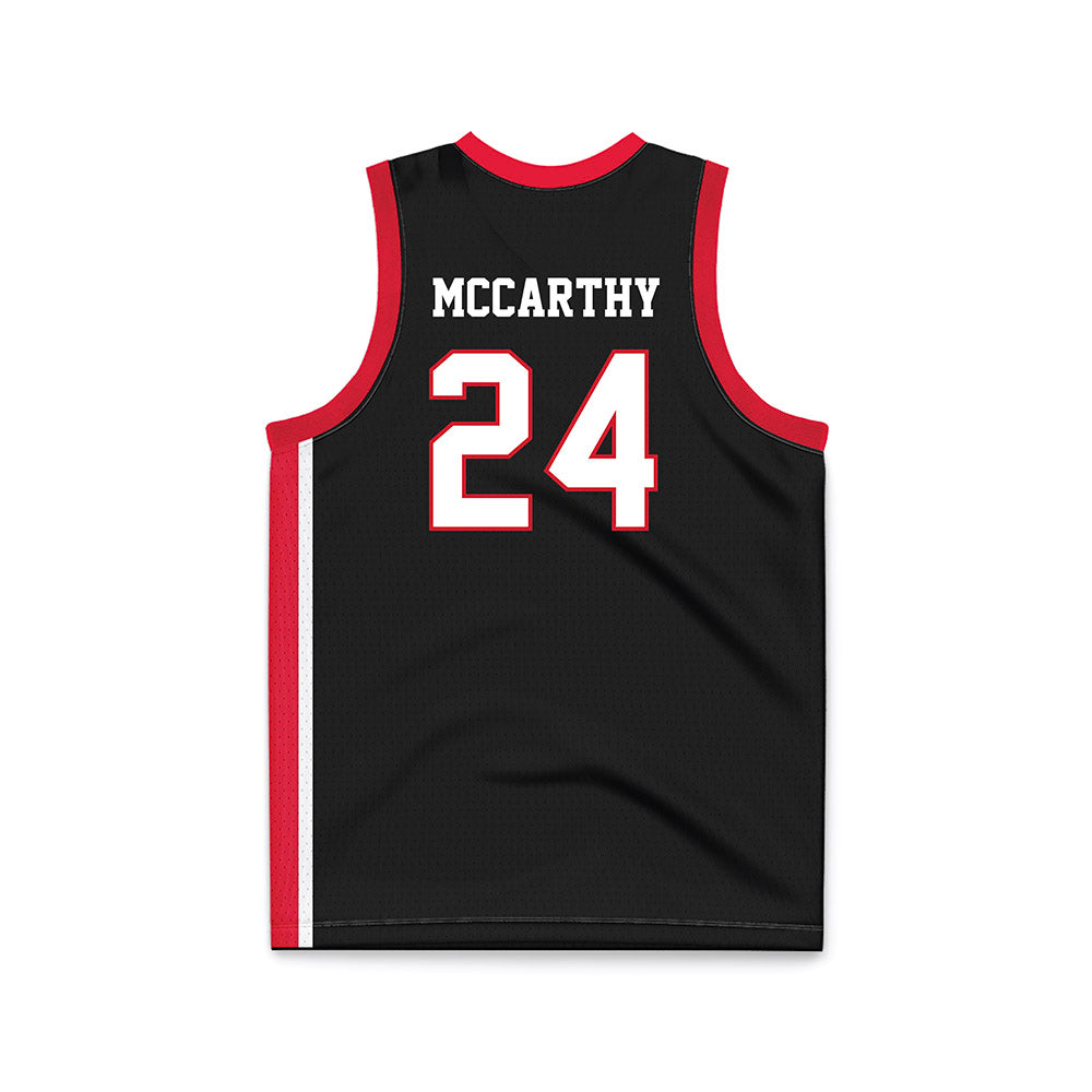 Fairfield - NCAA Women's Basketball : Lana McCarthy - Black Basketball Jersey-1