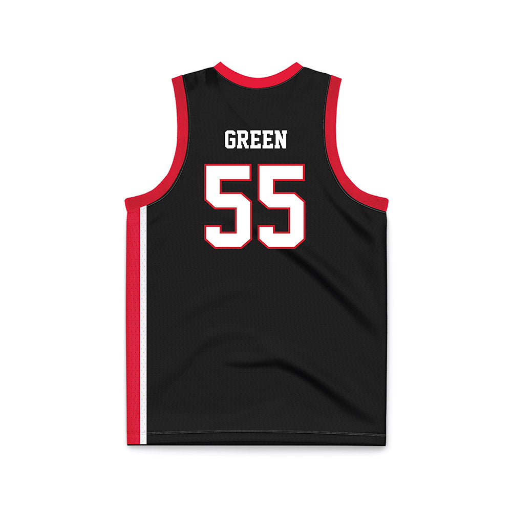 Fairfield - NCAA Women's Basketball : Nia Green - Black Basketball Jersey-1
