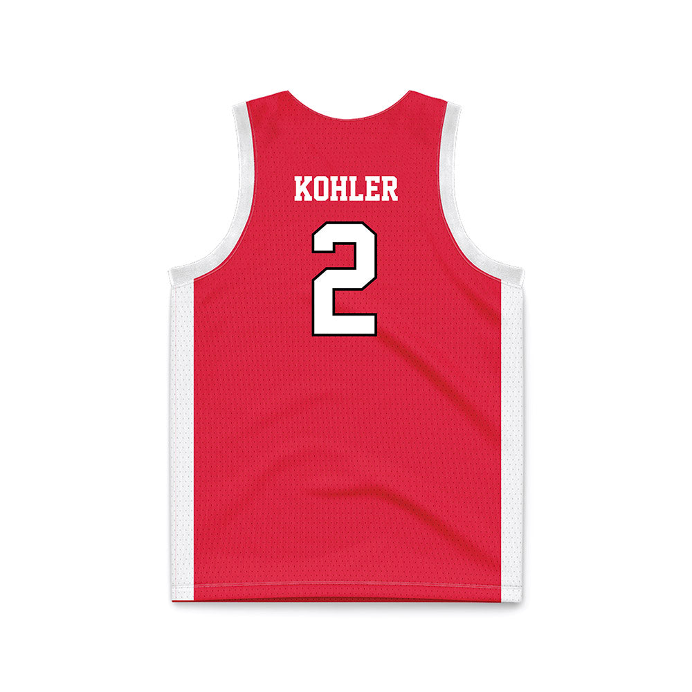 Fairfield - NCAA Women's Basketball : Paige Kohler - Red Basketball Jersey-1