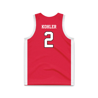Fairfield - NCAA Women's Basketball : Paige Kohler - Red Basketball Jersey-1