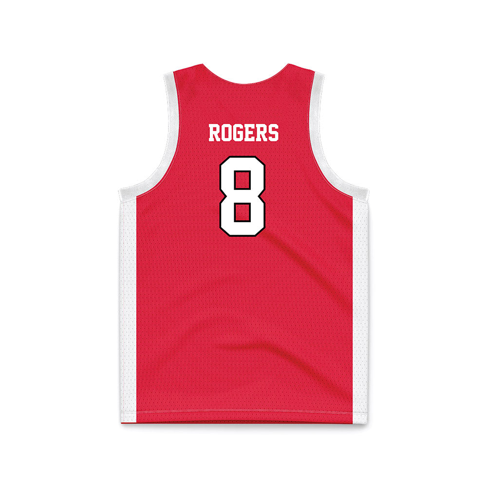 Fairfield - NCAA Women's Basketball : Emma Rogers - Red Basketball Jersey-1