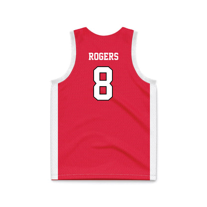 Fairfield - NCAA Women's Basketball : Emma Rogers - Red Basketball Jersey-1