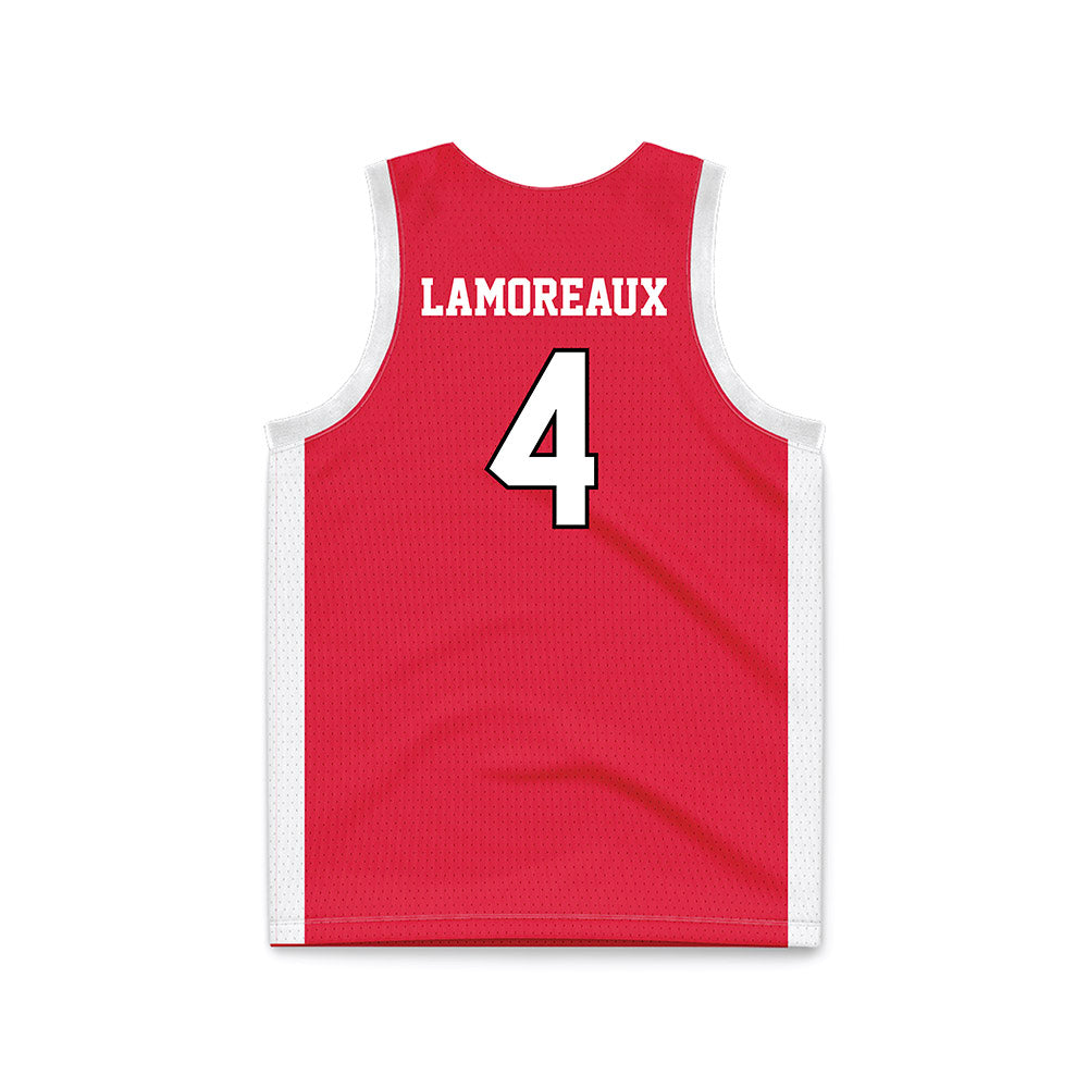 Fairfield - NCAA Women's Basketball : Kaety Lamoreaux - Red Basketball Jersey-1