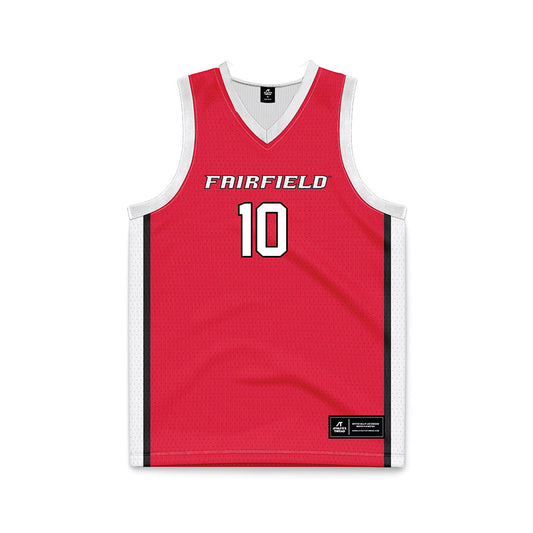 Fairfield - NCAA Women's Basketball : Caterina Ravosa - Red Basketball Jersey-0