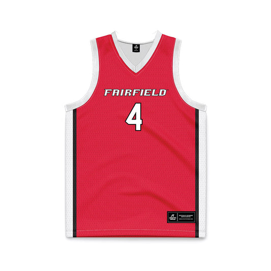 Fairfield - NCAA Women's Basketball : Kaety Lamoreaux - Red Basketball Jersey-0
