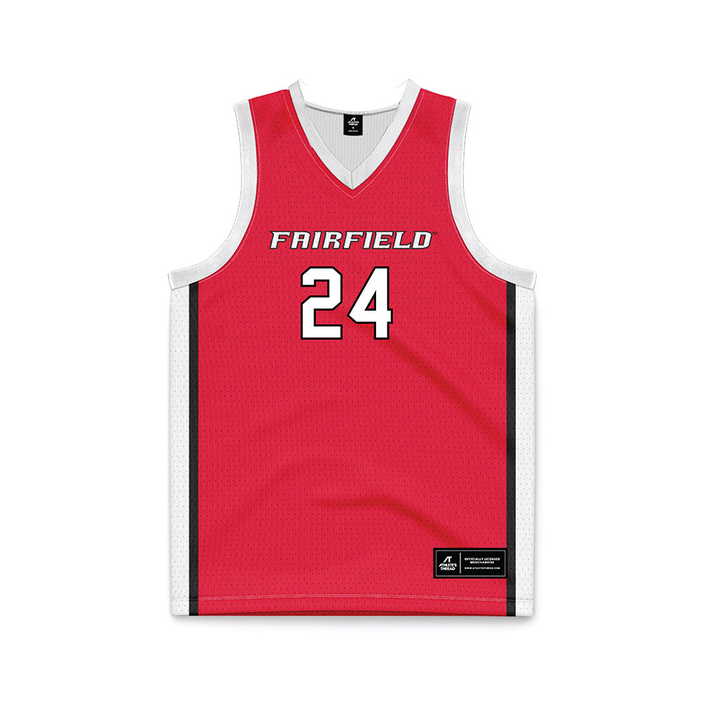 Fairfield - NCAA Women's Basketball : Lana McCarthy - Red Basketball Jersey-0