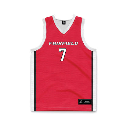 Fairfield - NCAA Women's Basketball : Keyarah Gregory - Red Basketball Jersey-0