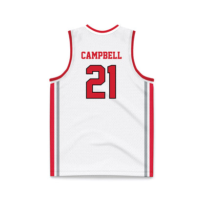 Fairfield - NCAA Women's Basketball : Alli Campbell - White Basketball Jersey-1