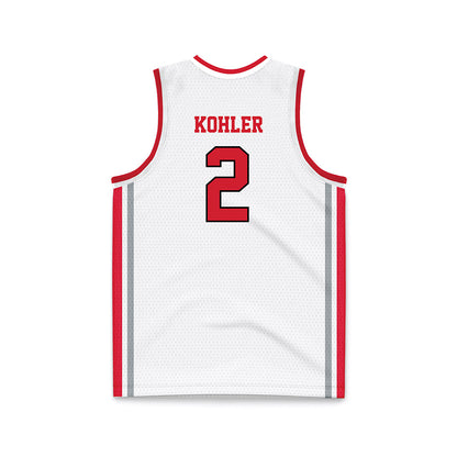 Fairfield - NCAA Women's Basketball : Paige Kohler - White Basketball Jersey-1
