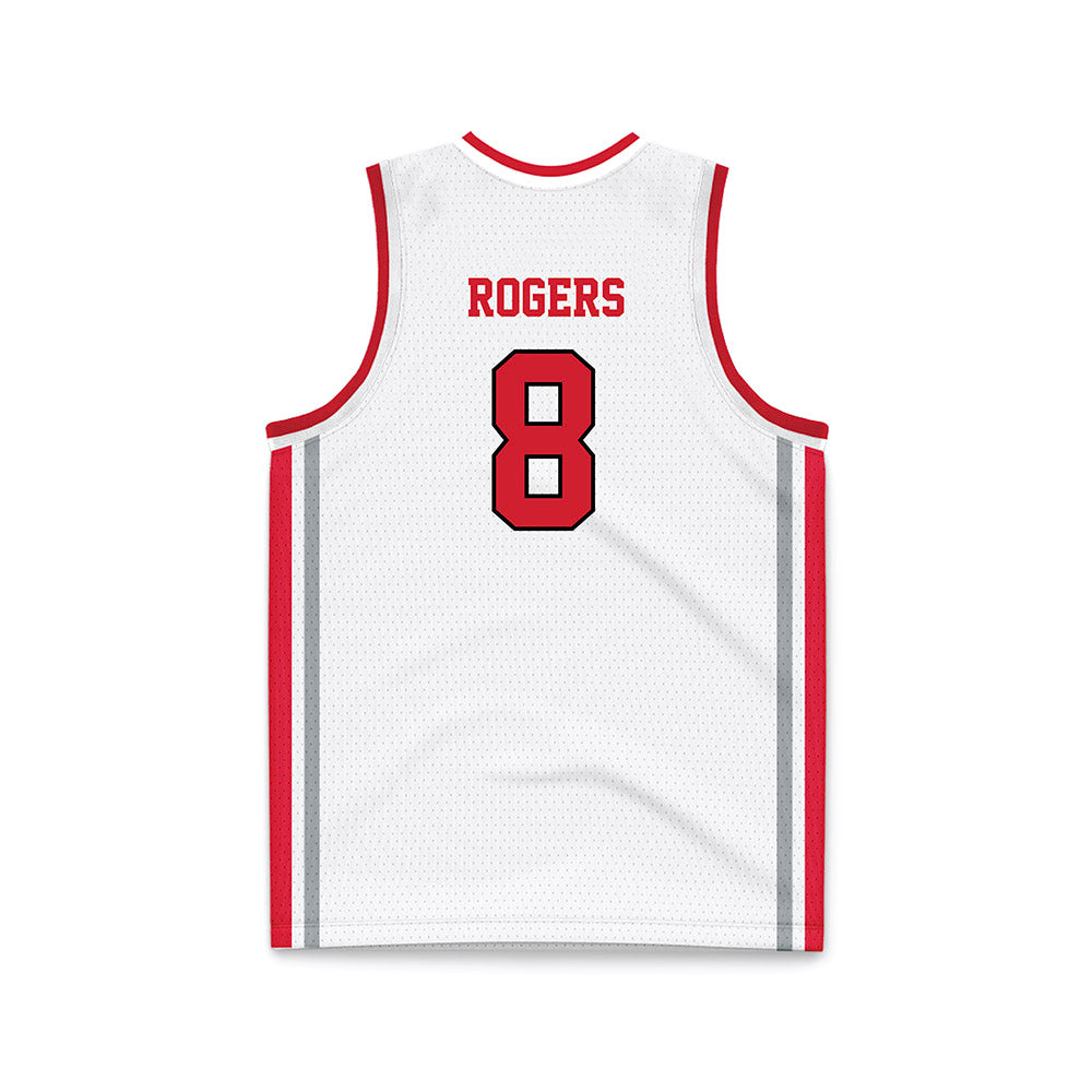 Fairfield - NCAA Women's Basketball : Emma Rogers - White Basketball Jersey-1