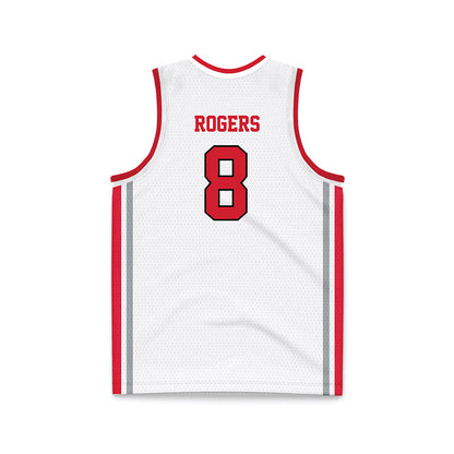Fairfield - NCAA Women's Basketball : Emma Rogers - White Basketball Jersey-1