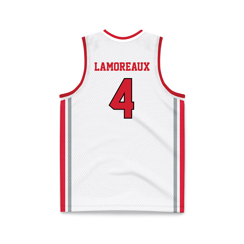 Fairfield - NCAA Women's Basketball : Kaety Lamoreaux - White Basketball Jersey-1
