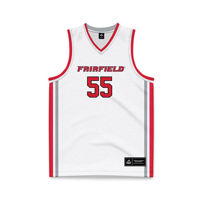 Fairfield - NCAA Women's Basketball : Nia Green - White Basketball Jersey-0