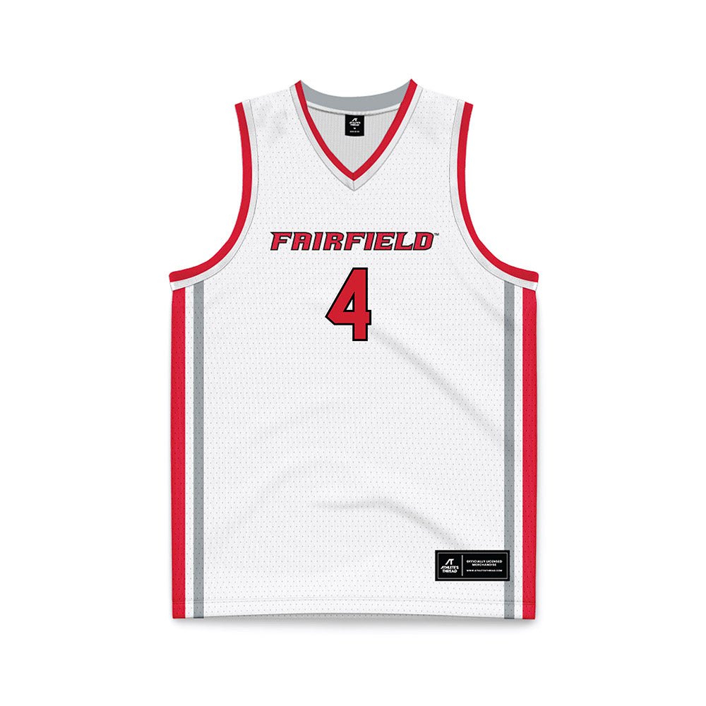 Fairfield - NCAA Women's Basketball : Kaety Lamoreaux - White Basketball Jersey-0