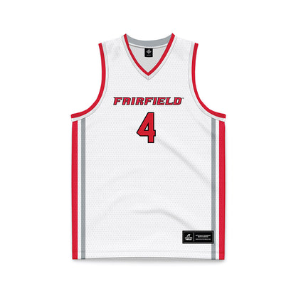Fairfield - NCAA Women's Basketball : Kaety Lamoreaux - White Basketball Jersey-0