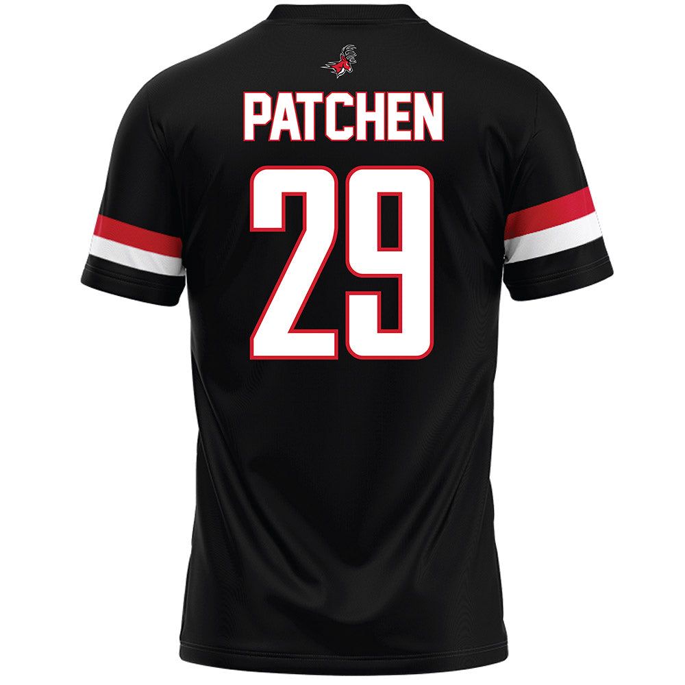 Fairfield - NCAA Men's Lacrosse : Luke Patchen - Black Lacrosse Jersey-1