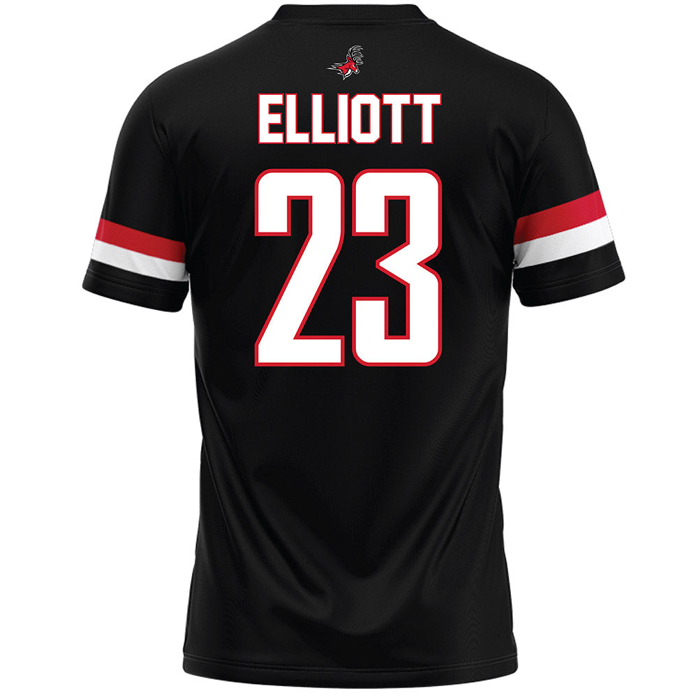 Fairfield - NCAA Men's Lacrosse : Shane Elliott - Black Lacrosse Jersey-1