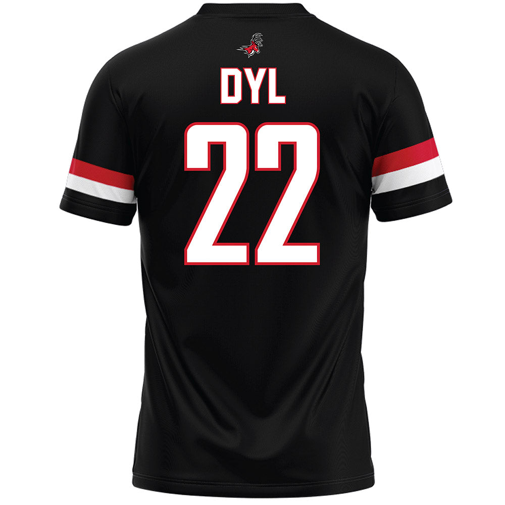 Fairfield - NCAA Men's Lacrosse : Carson Dyl - Black Lacrosse Jersey-1