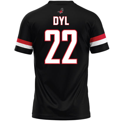 Fairfield - NCAA Men's Lacrosse : Carson Dyl - Black Lacrosse Jersey-1