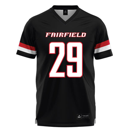 Fairfield - NCAA Men's Lacrosse : Luke Patchen - Black Lacrosse Jersey-0