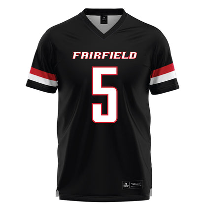 Fairfield - NCAA Men's Lacrosse : Devin Lampron - Black Lacrosse Jersey-0