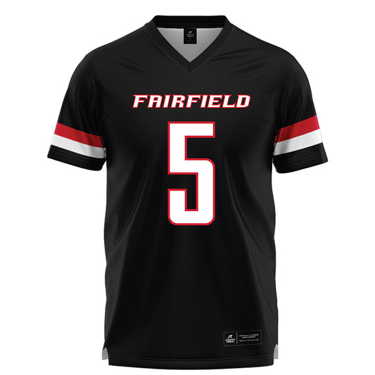 Fairfield - NCAA Men's Lacrosse : Devin Lampron - Black Lacrosse Jersey-0