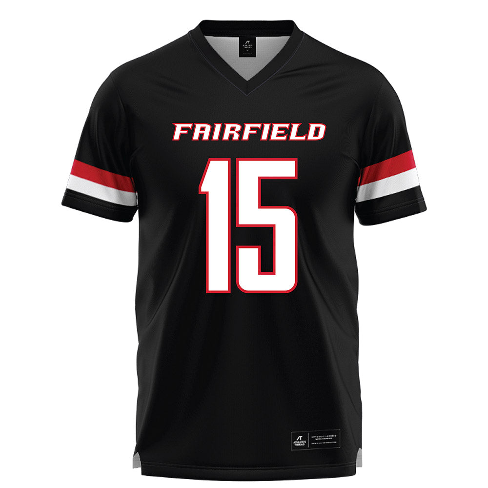 Fairfield - NCAA Men's Lacrosse : Cooper Consoli - Black Lacrosse Jersey-0