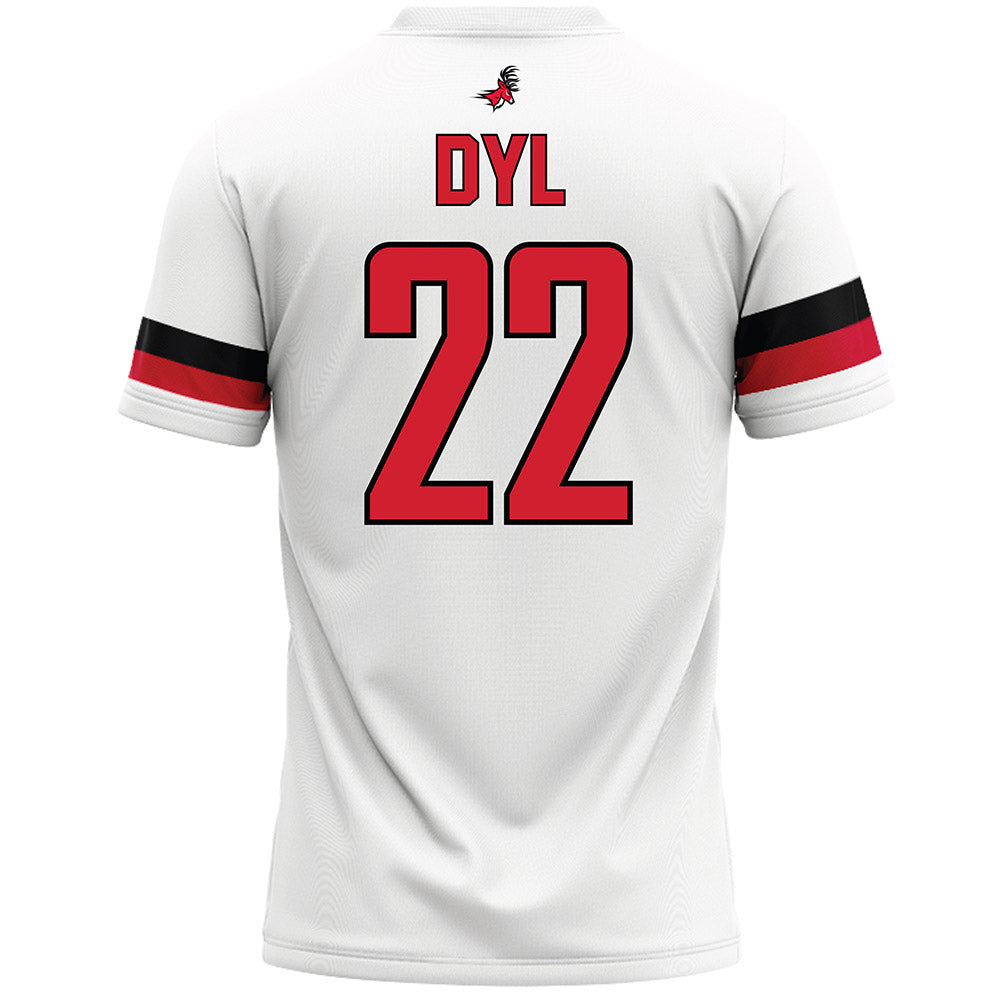 Fairfield - NCAA Men's Lacrosse : Carson Dyl - White Lacrosse Jersey-1