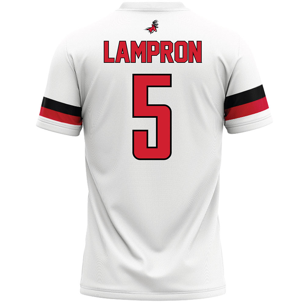 Fairfield - NCAA Men's Lacrosse : Devin Lampron - White Lacrosse Jersey-1