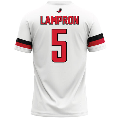 Fairfield - NCAA Men's Lacrosse : Devin Lampron - White Lacrosse Jersey-1