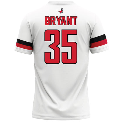 Fairfield - NCAA Men's Lacrosse : Logan Bryant - White Lacrosse Jersey-1