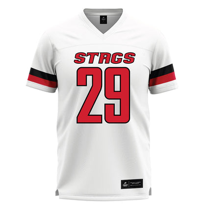 Fairfield - NCAA Men's Lacrosse : Luke Patchen - White Lacrosse Jersey-0