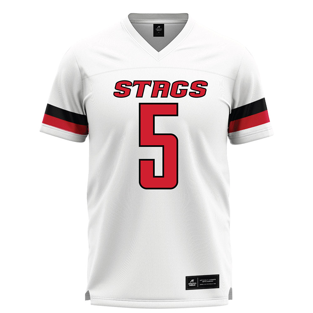 Fairfield - NCAA Men's Lacrosse : Devin Lampron - White Lacrosse Jersey-0