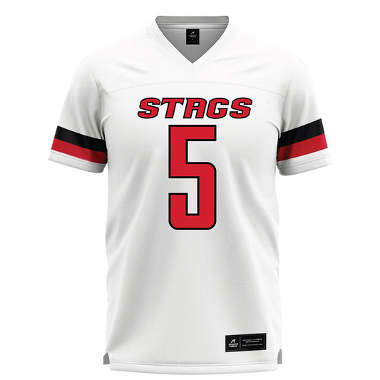 Fairfield - NCAA Men's Lacrosse : Devin Lampron - White Lacrosse Jersey-0