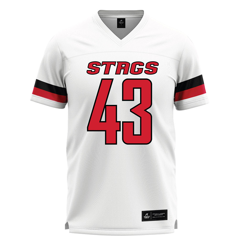 Fairfield - NCAA Men's Lacrosse : Tyler Frampton - White Lacrosse Jersey-0