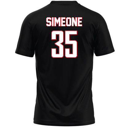 Fairfield - NCAA Women's Lacrosse : Anabella Simeone - Black Lacrosse Jersey-1