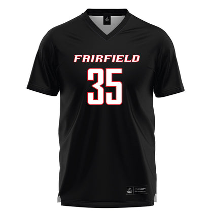 Fairfield - NCAA Women's Lacrosse : Anabella Simeone - Black Lacrosse Jersey-0