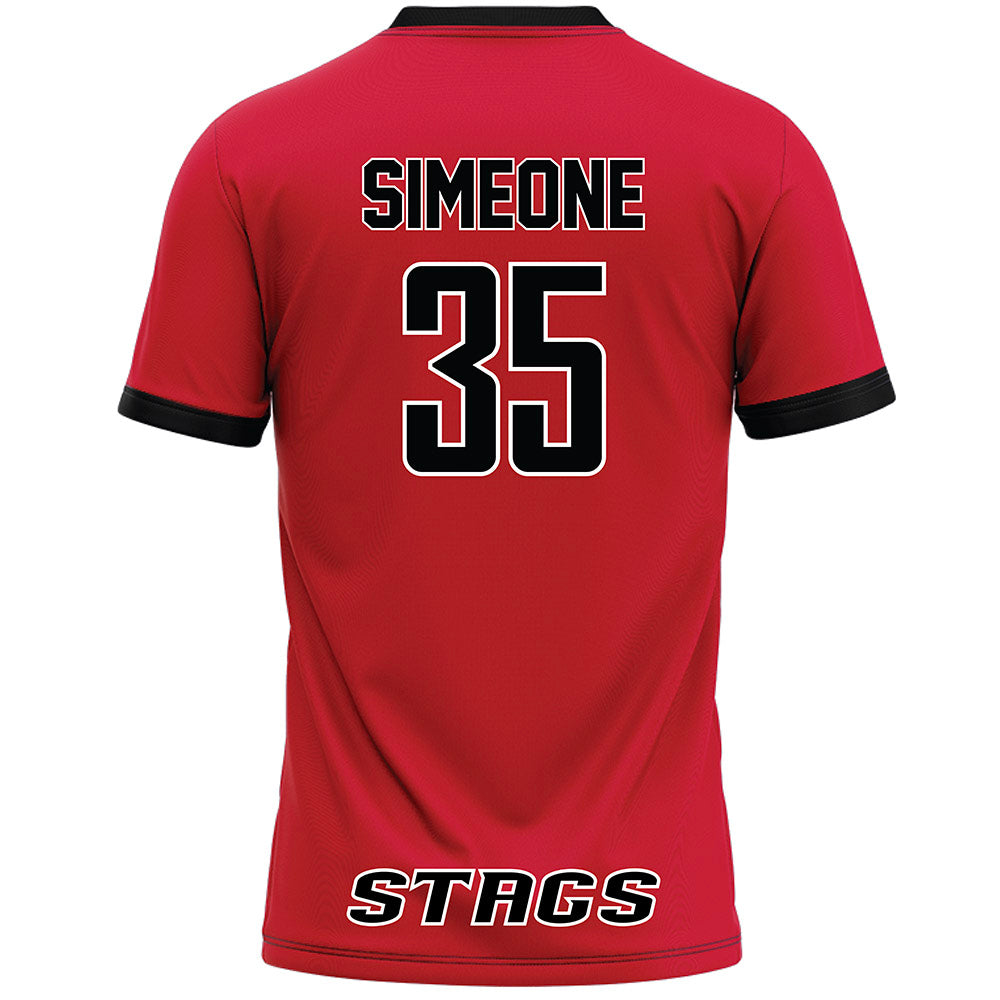 Fairfield - NCAA Women's Lacrosse : Anabella Simeone - Red Lacrosse Jersey-1