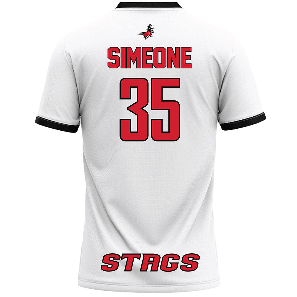Fairfield - NCAA Women's Lacrosse : Anabella Simeone - White Lacrosse Jersey-1