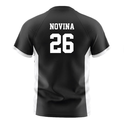 Fairfield - NCAA Men's Soccer : Elias Novina - Black Soccer Jersey-1