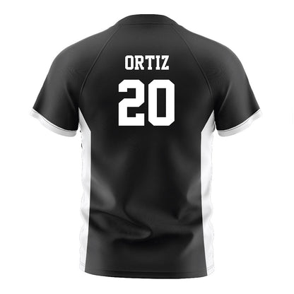 Fairfield - NCAA Men's Soccer : Cristian Ortiz - Black Soccer Jersey-1