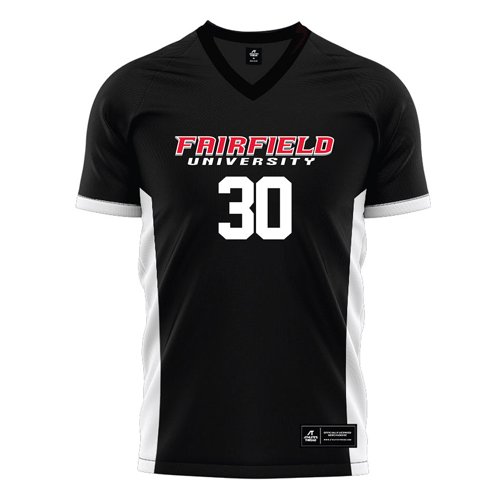 Fairfield - NCAA Men's Soccer : Shayan Zamanian Rad - Black Soccer Jersey-0