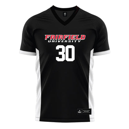 Fairfield - NCAA Men's Soccer : Shayan Zamanian Rad - Black Soccer Jersey-0