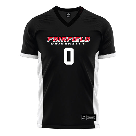 Fairfield - NCAA Men's Soccer : Anthony Novello - Black Soccer Jersey-0