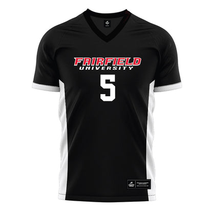 Fairfield - NCAA Men's Soccer : Jordan Blunschi - Black Soccer Jersey